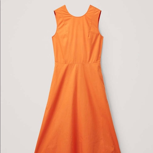 NWT Cos orange gorgeous dress. 10 - Picture 1 of 7